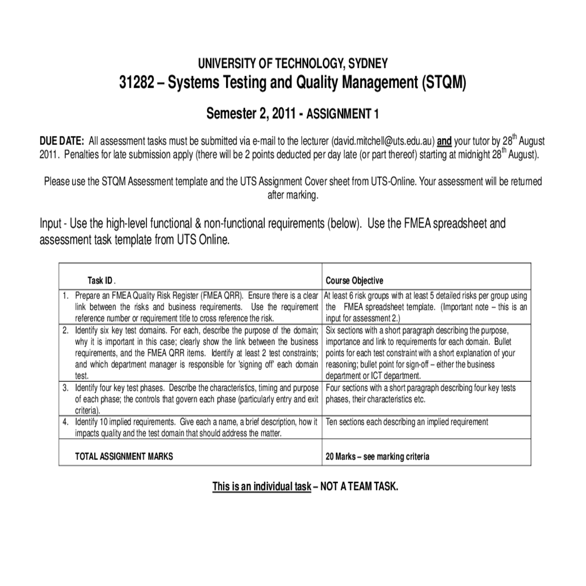 prepare fmea quality risk register fmea qrr