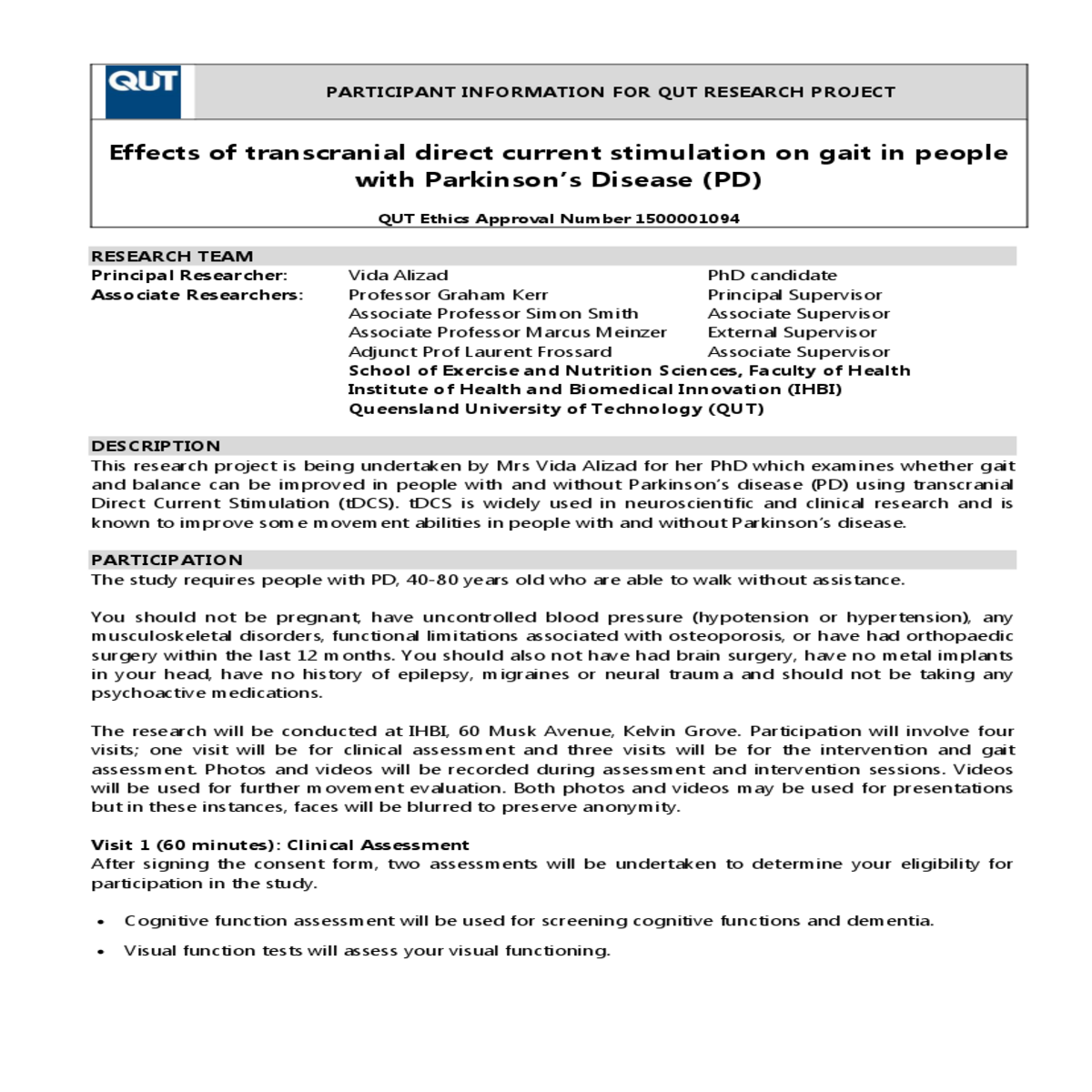 after recording gait and muscle activity