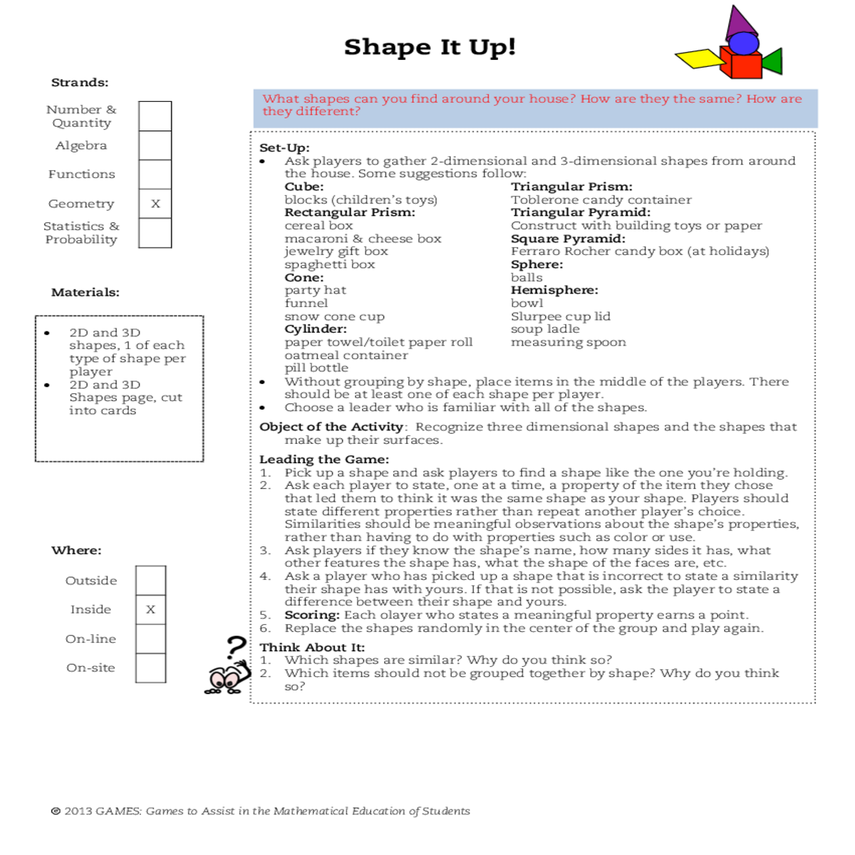 distinguish cube from more general rectangular pri