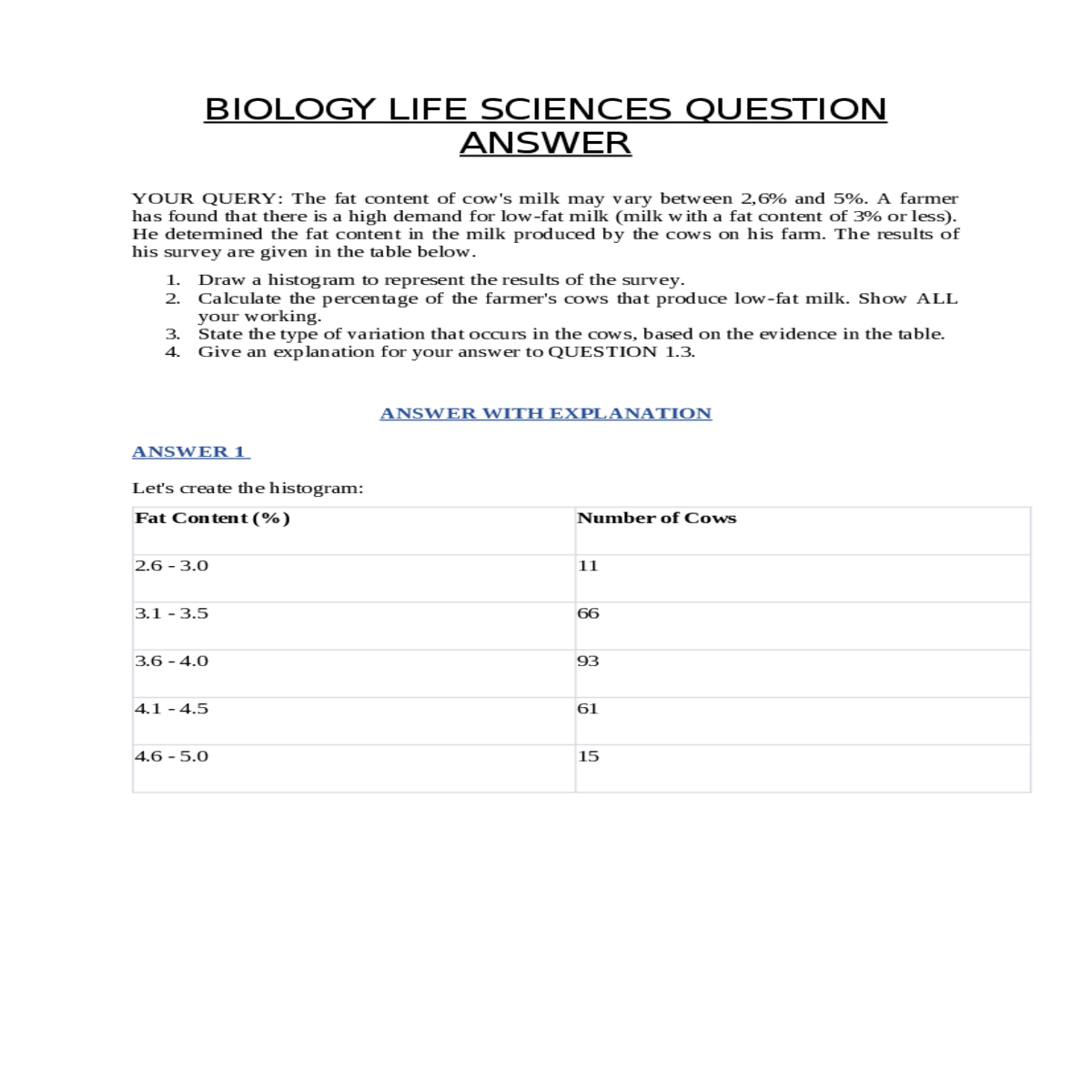 answer 4 explanation for the answer to the updated