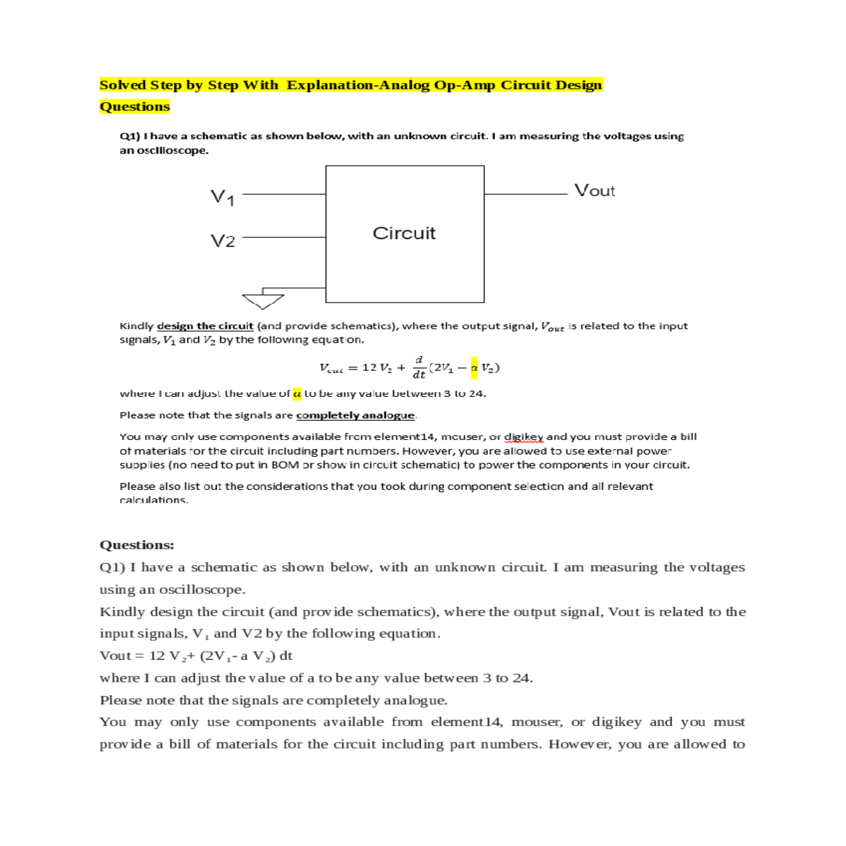 measuring the voltages using oscilloscope design t