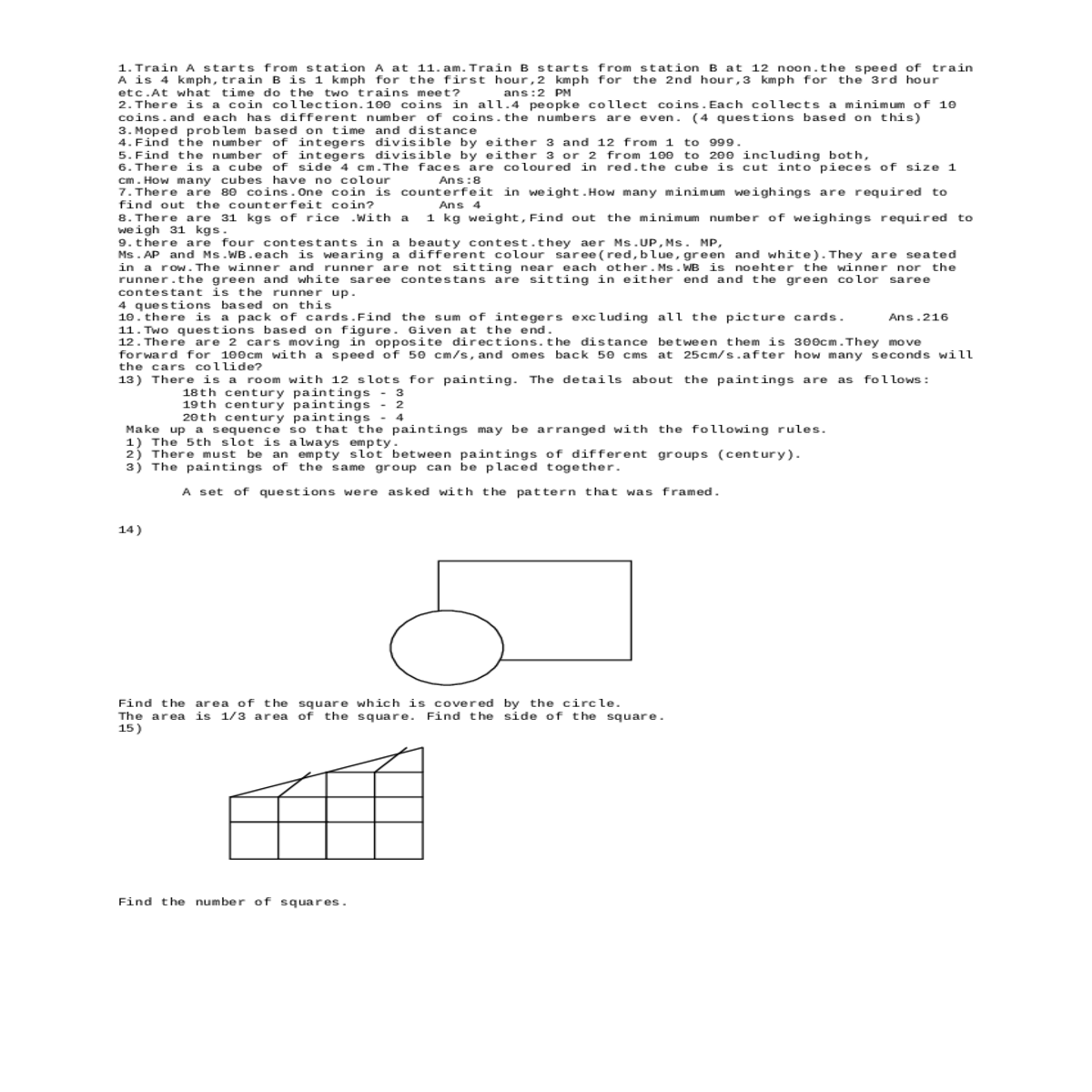 ans two questions based figure
