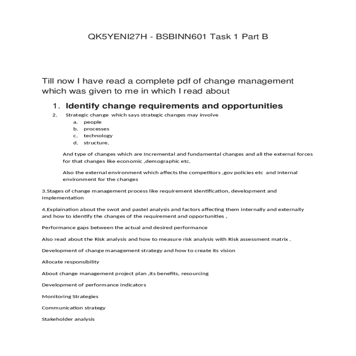 development and implementation explaination about 