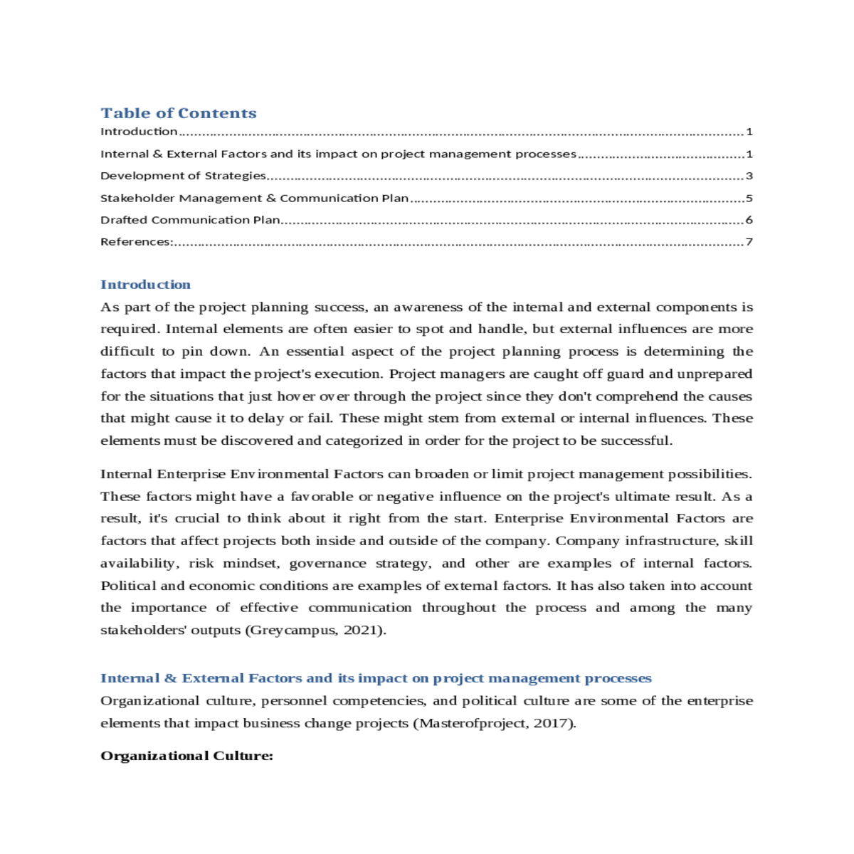 stakeholder management  communication plan