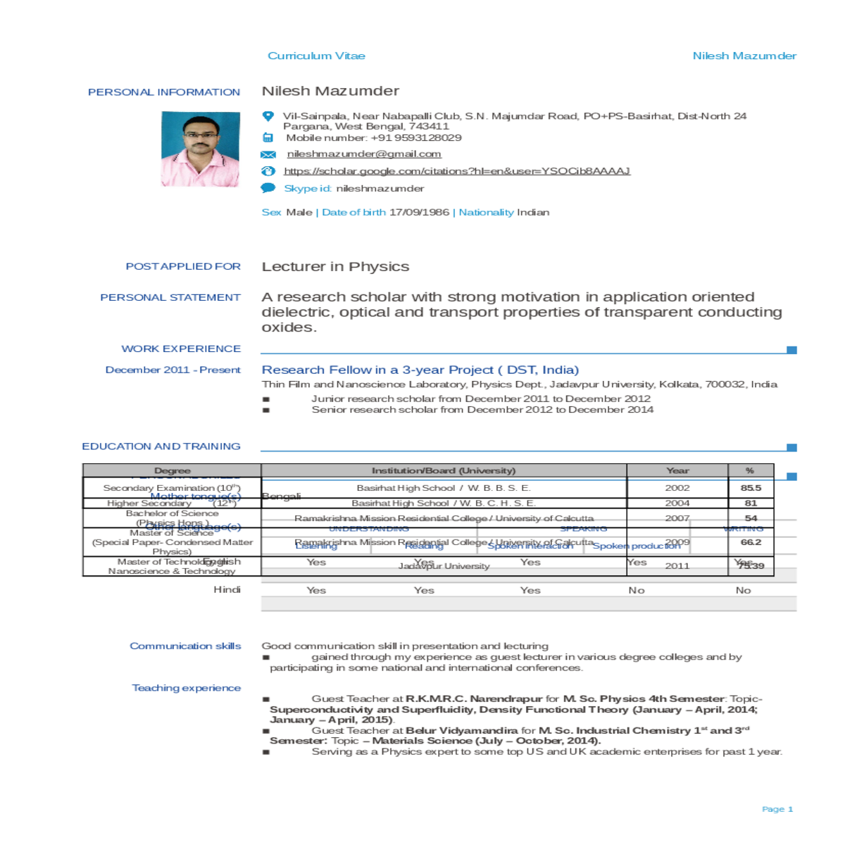 and kalyan kumar chattopadhyay aip conference proc