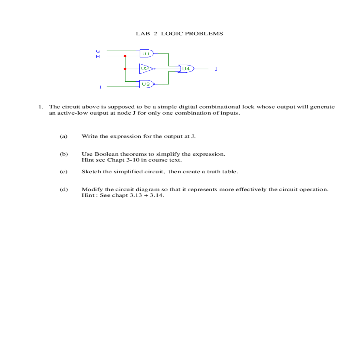 complete truth table for the circuit and the circu
