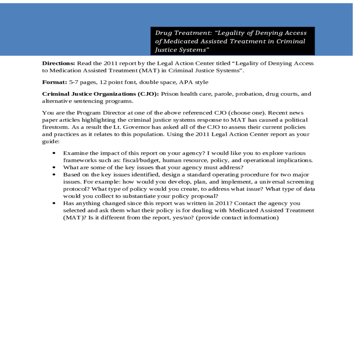 design standard operating procedure for two major