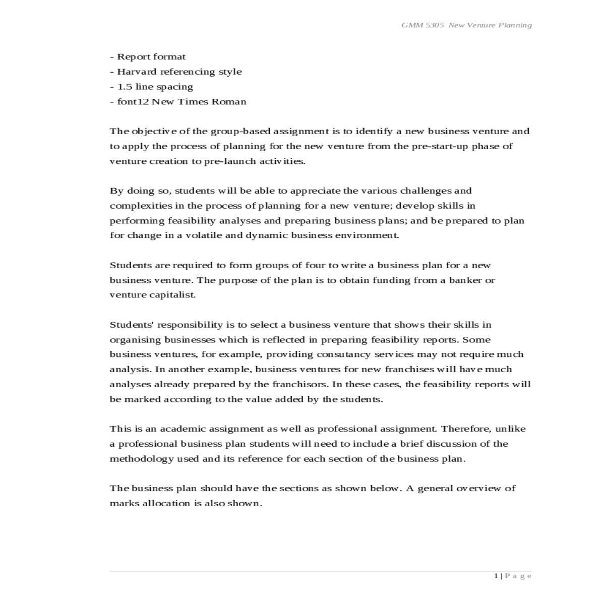 product design and development plan