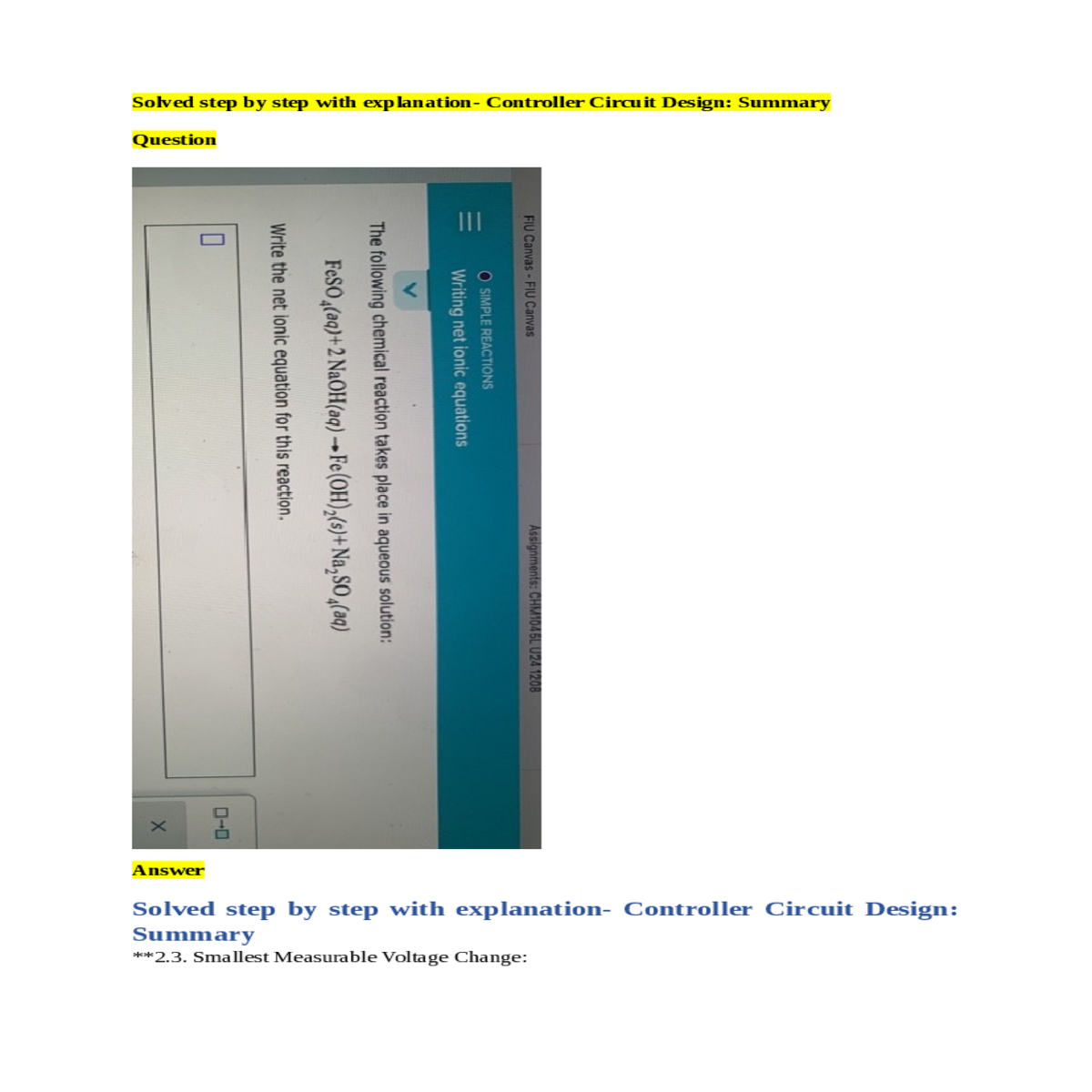 calculate the input voltage applied the set point