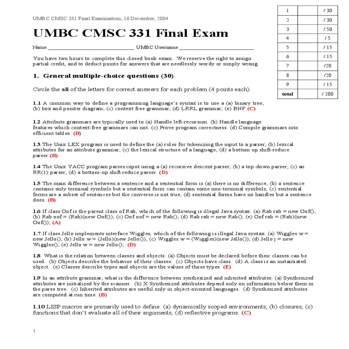 return type and the number and types its arguments