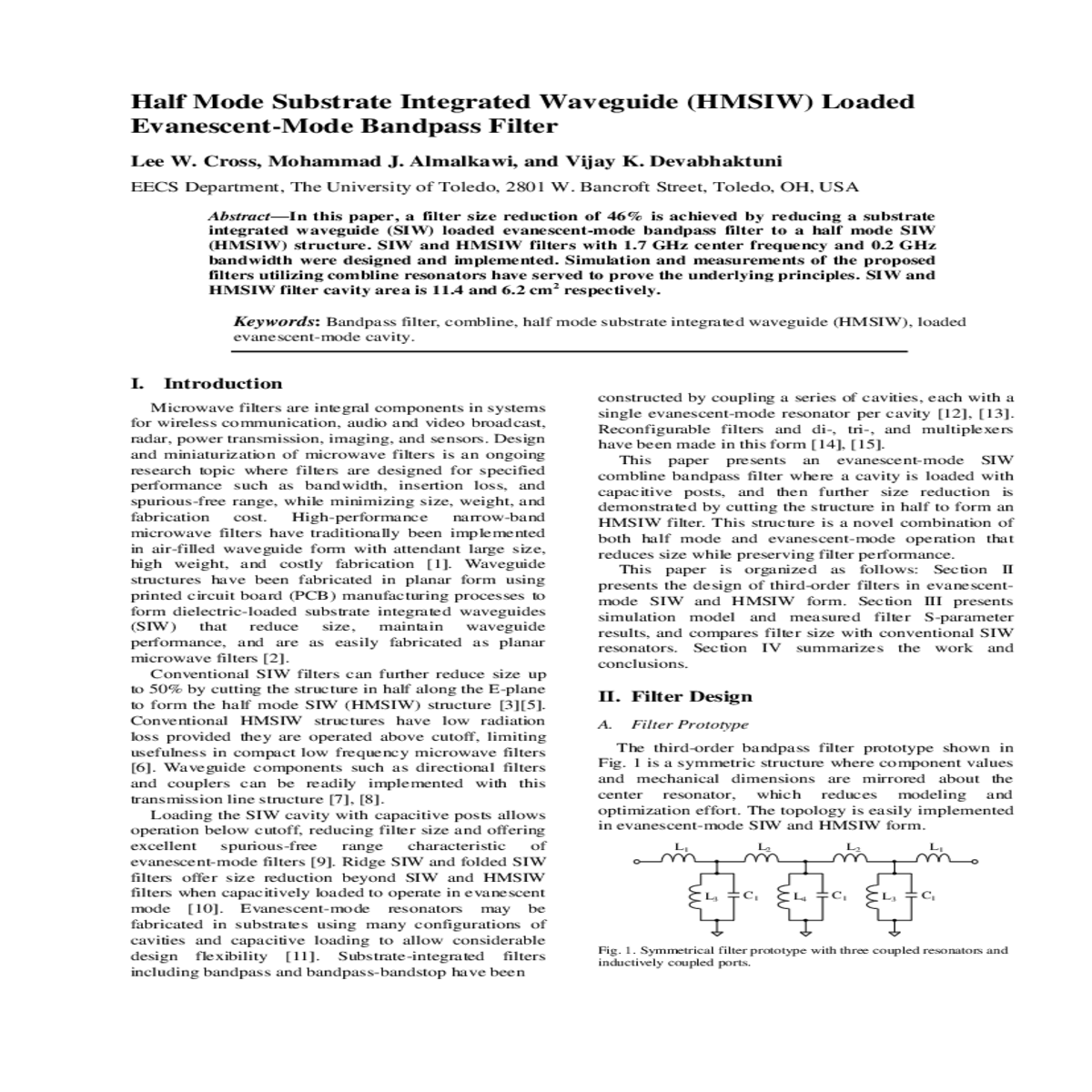 half mode substrate integrated waveguide hmsiw