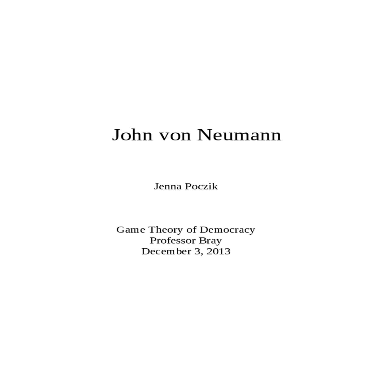 john von neumann time magazine march ulam
