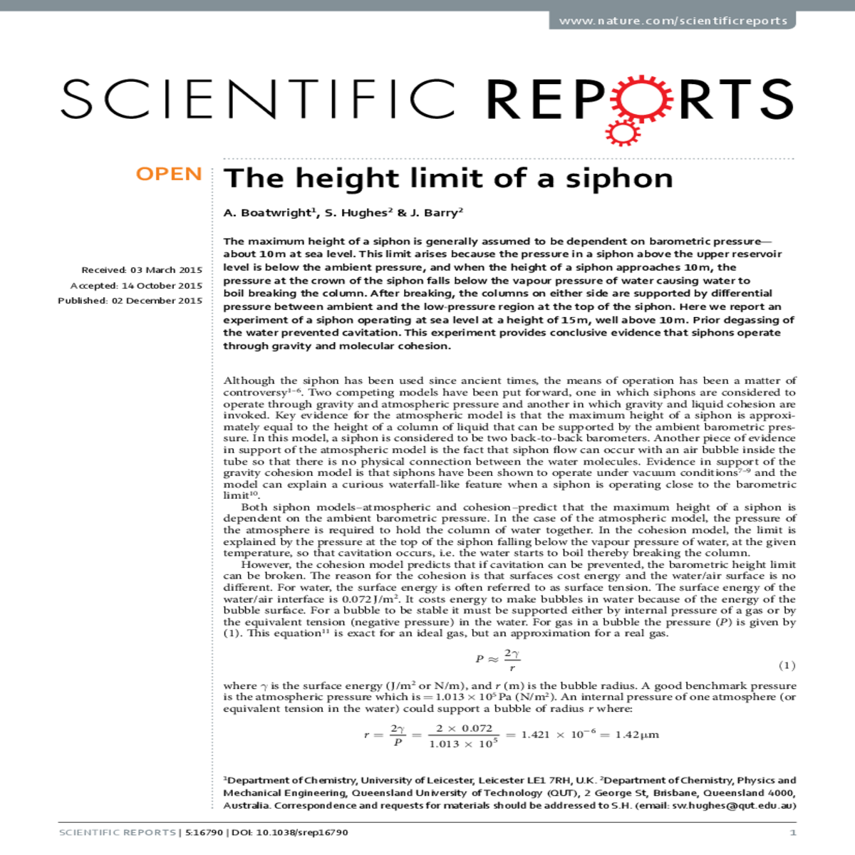 membrane degasification and freeze pump thaw