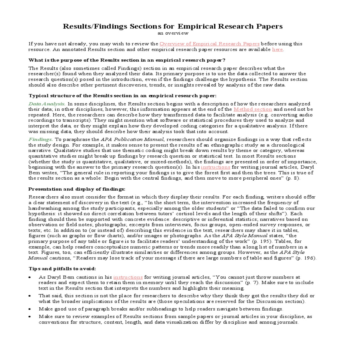 the apa style manual cautions