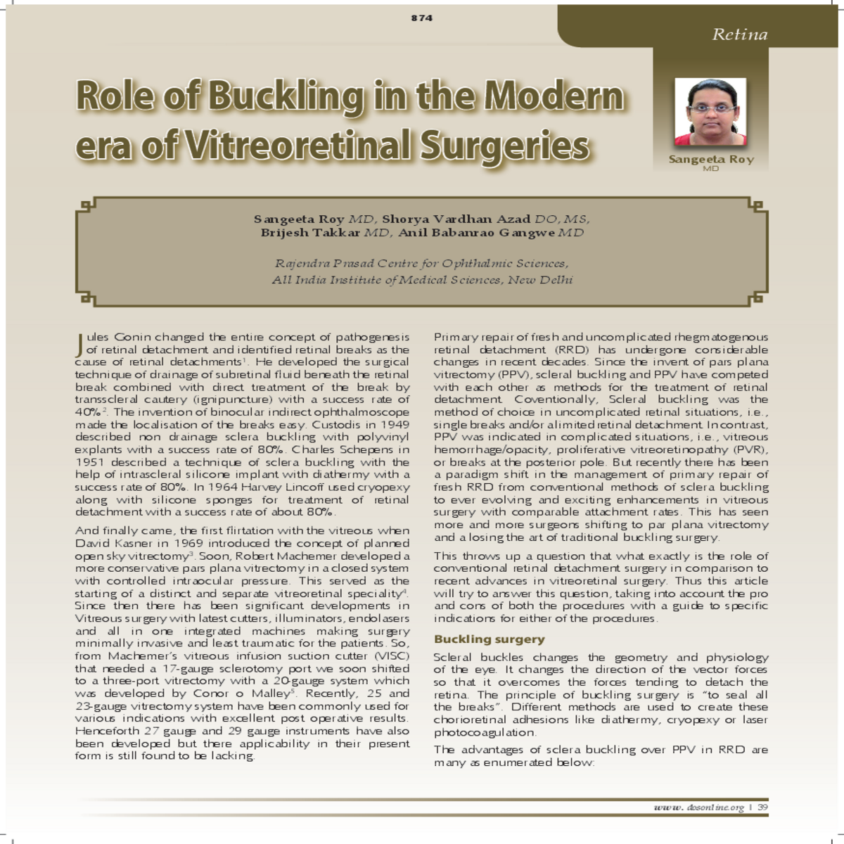 giant retinal tear induced retinal detachment