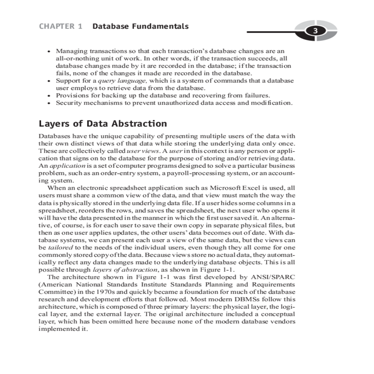 the original architecture included conceptual laye