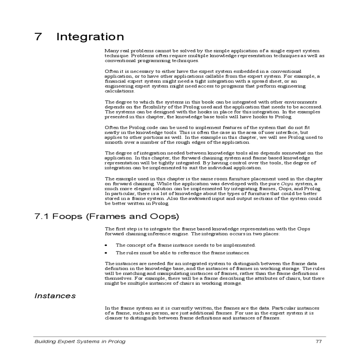 the rules will matching and manipulating instances
