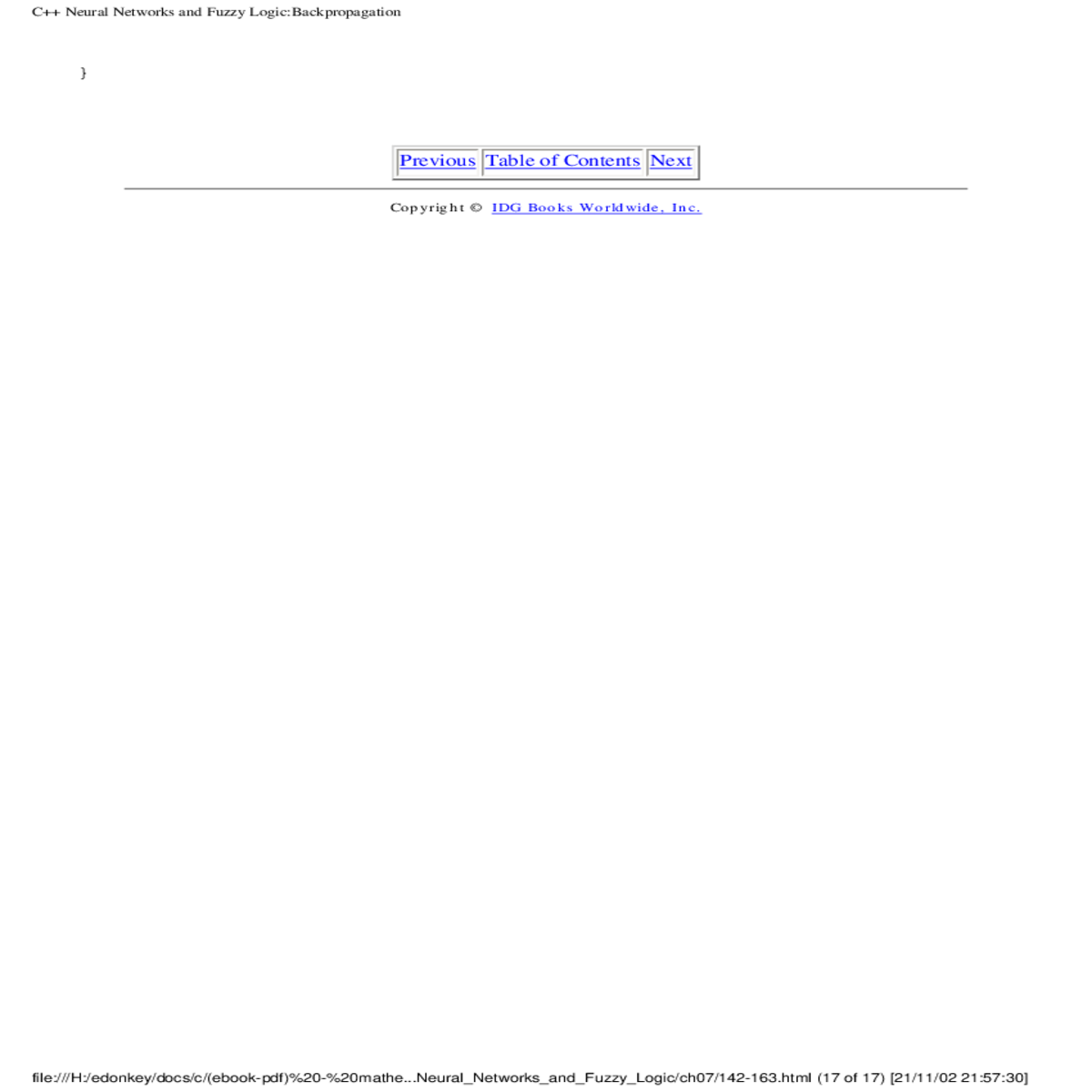 inc mathe html neural networks and fuzzy logic neu