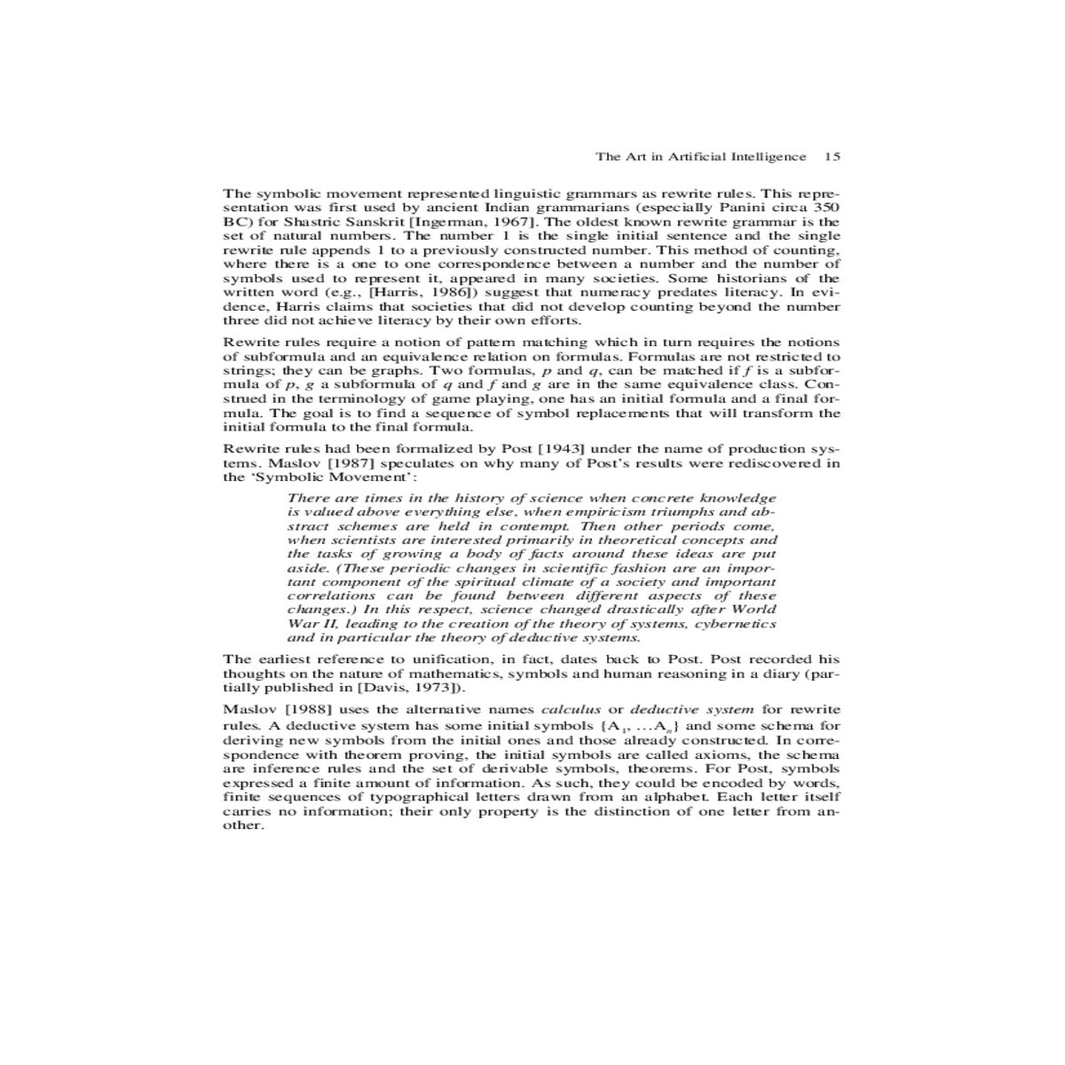 the schema are inference rules and the set derivab