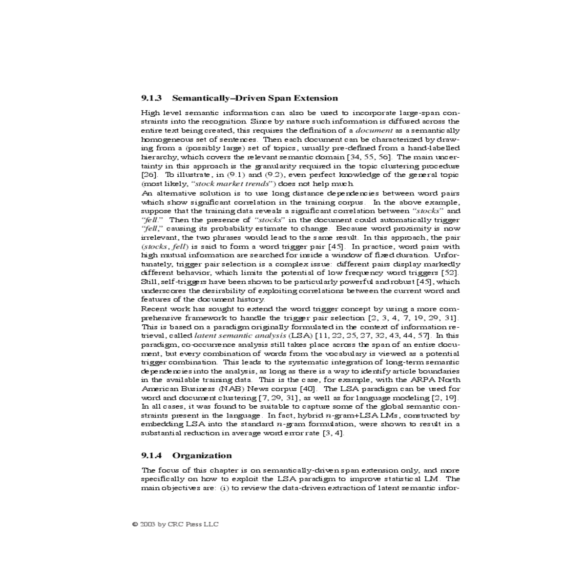 semanticallydriven span extension document stock m