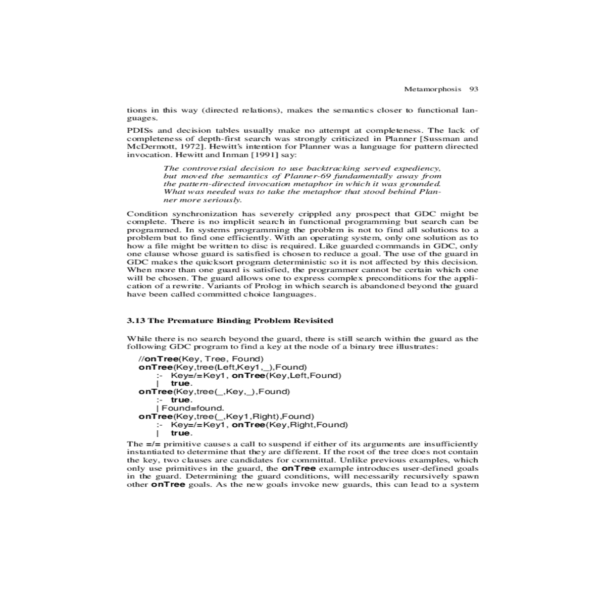 input match substitution and the guard condition