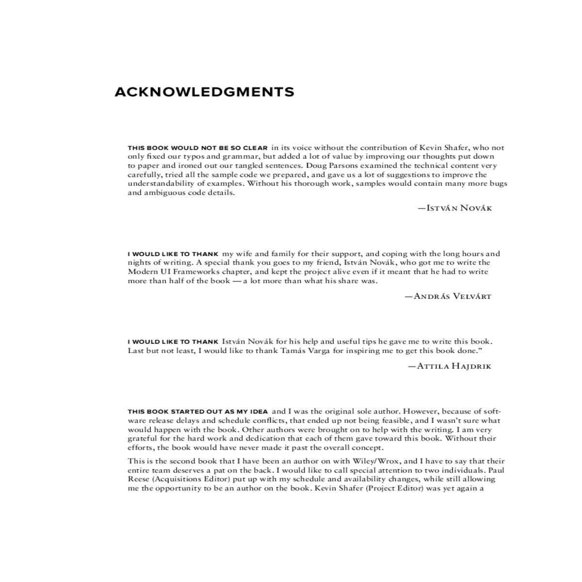 doug parsons examined the technical content very c