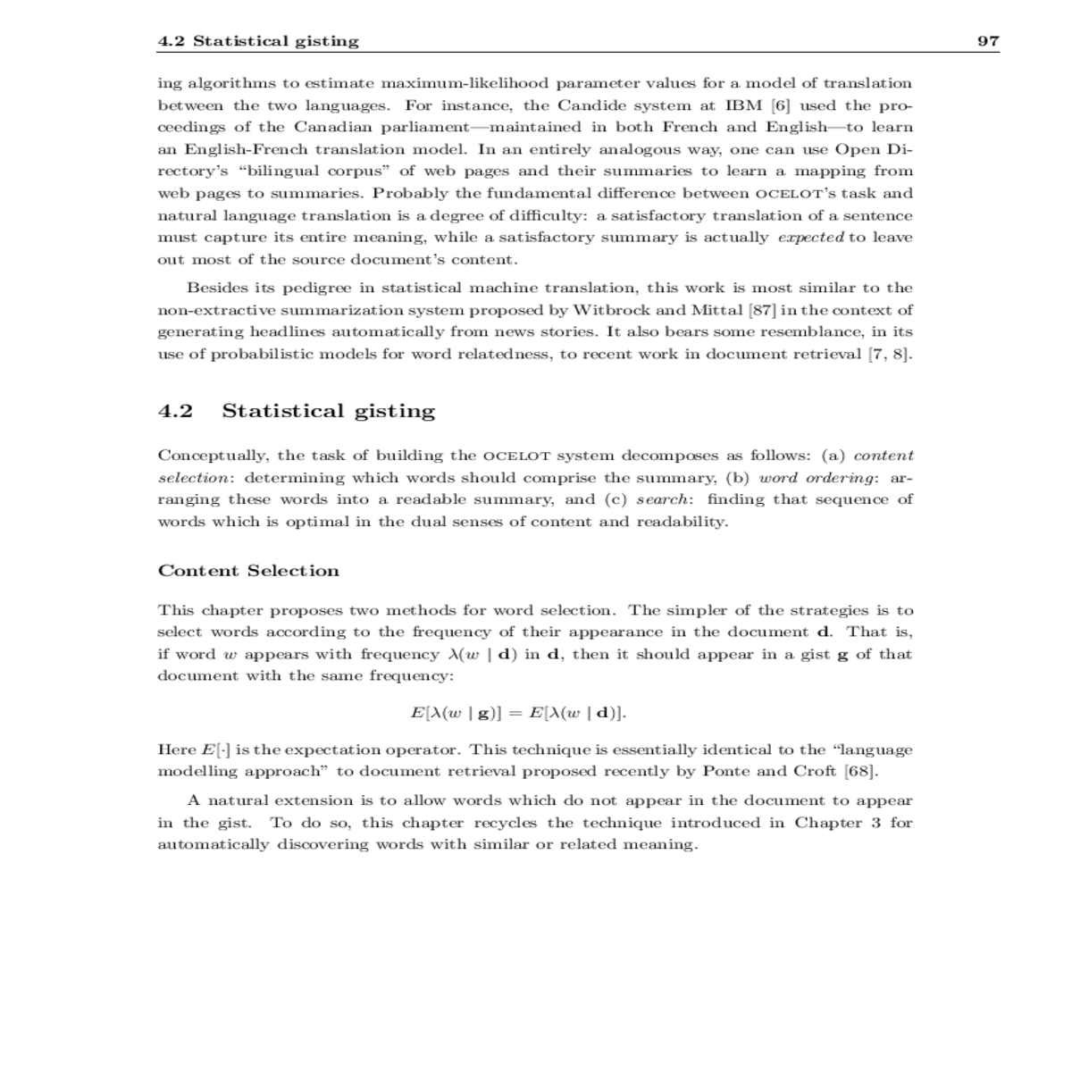 section hypothesizes few forms the model and appli