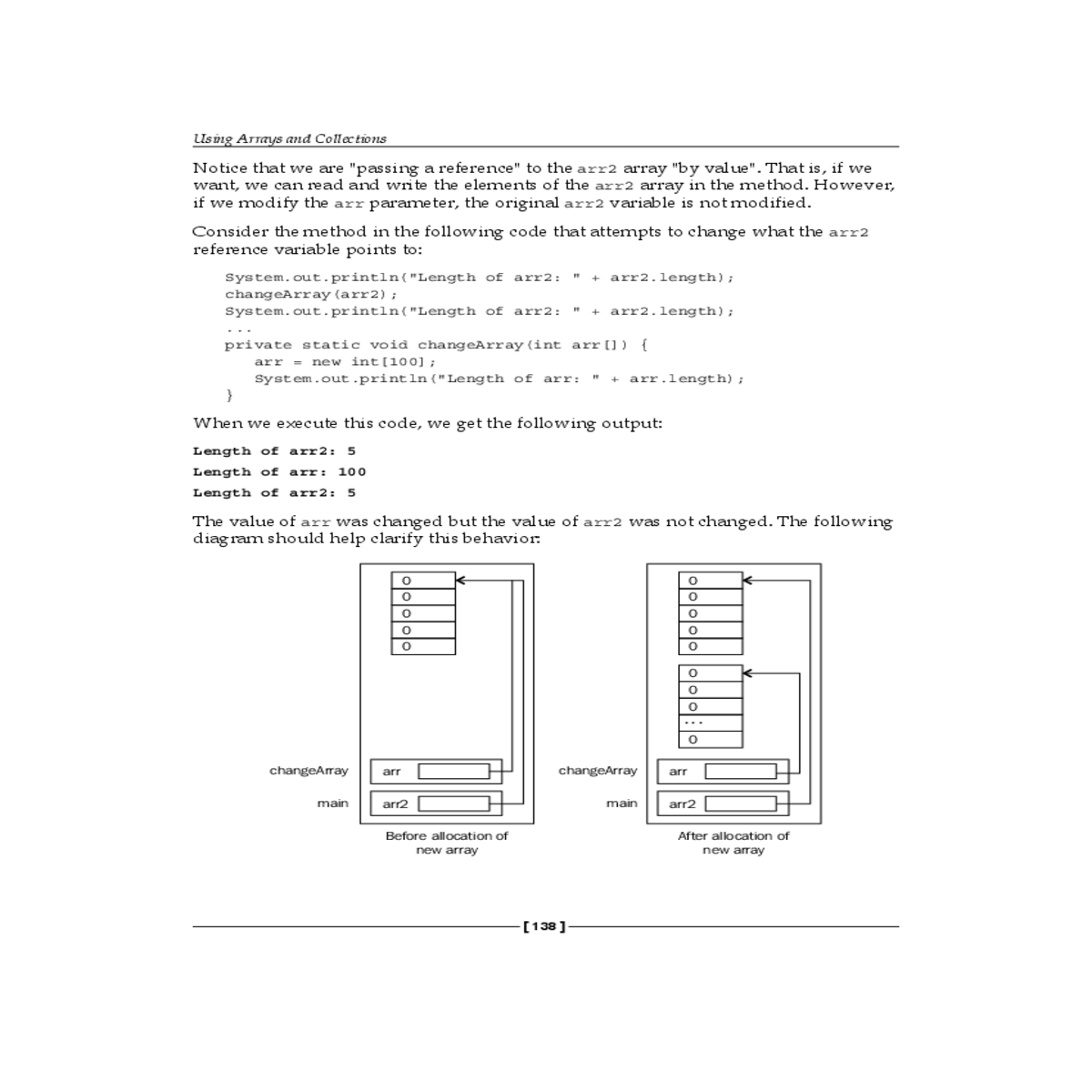 array string objects called args