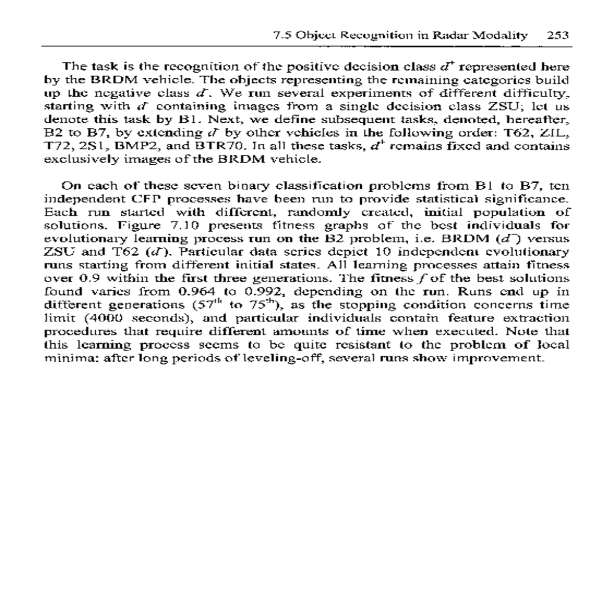 Evolutionary Synthesis of Pattern Recognition Syst