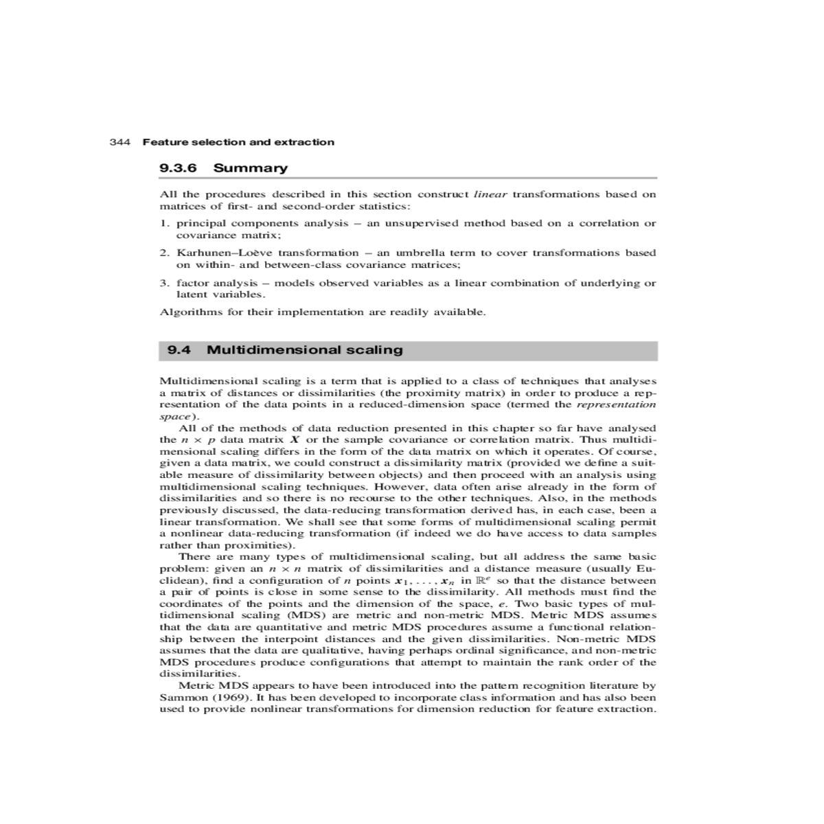 the methods previously discussed