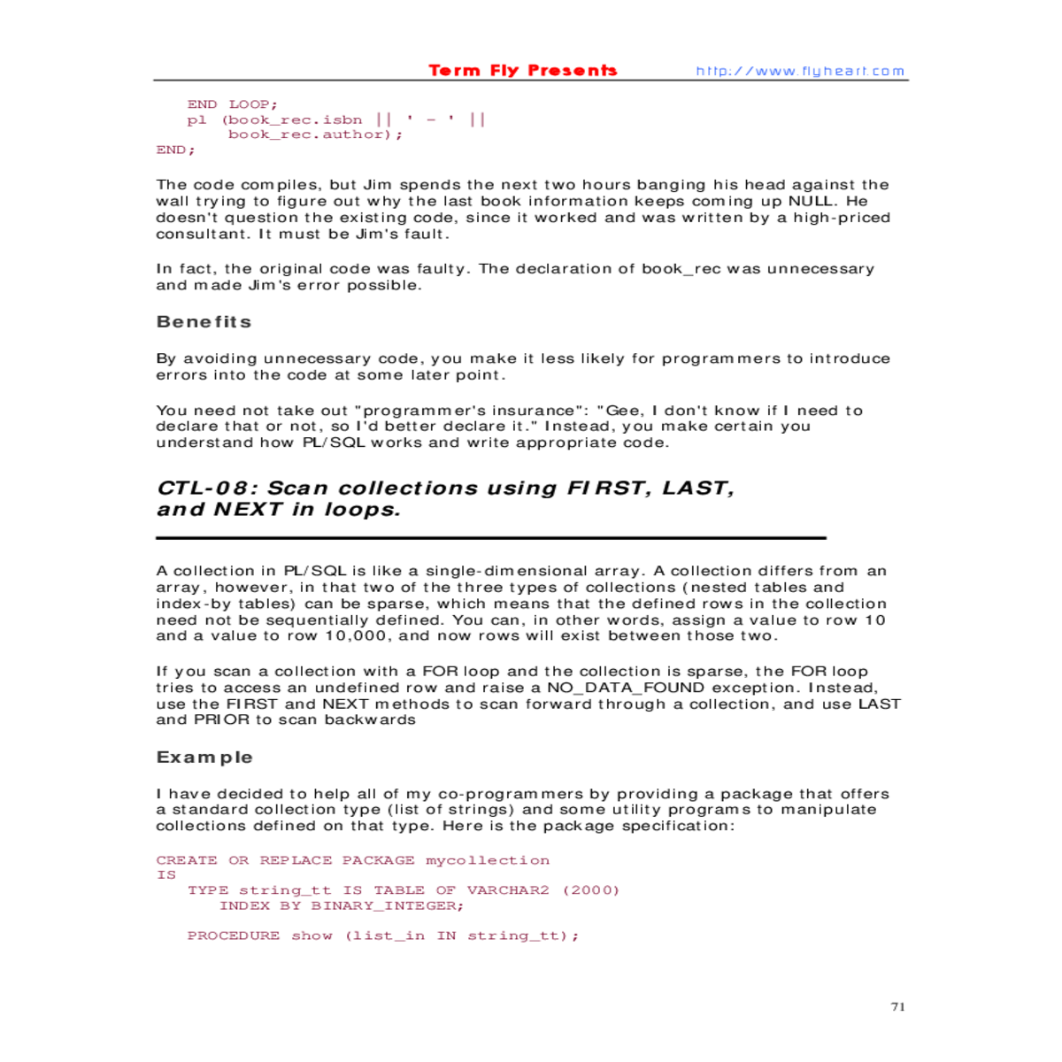 list loop list indx end loop end show list string