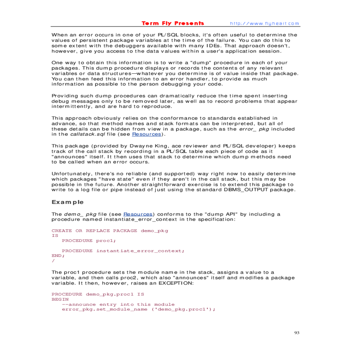 term fly presents http error occurs one your block
