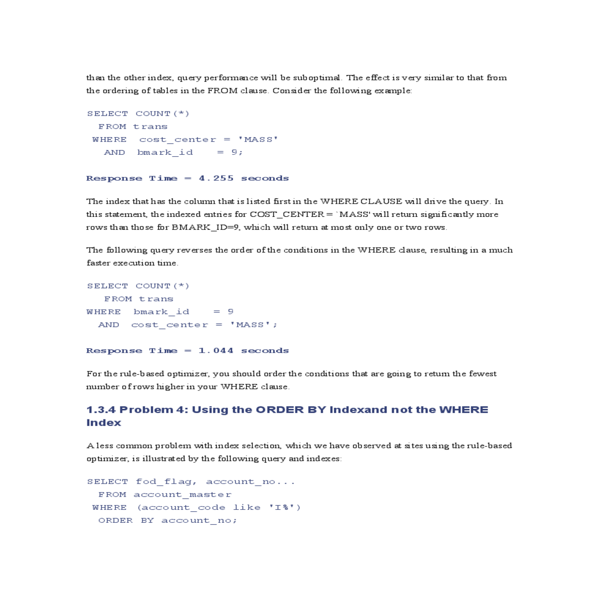 having the account column the index avoided the ne