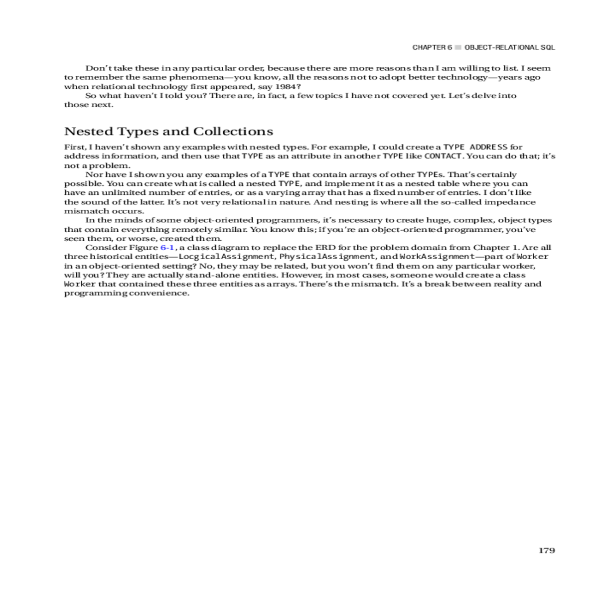 partial class diagram for the sample problem domai