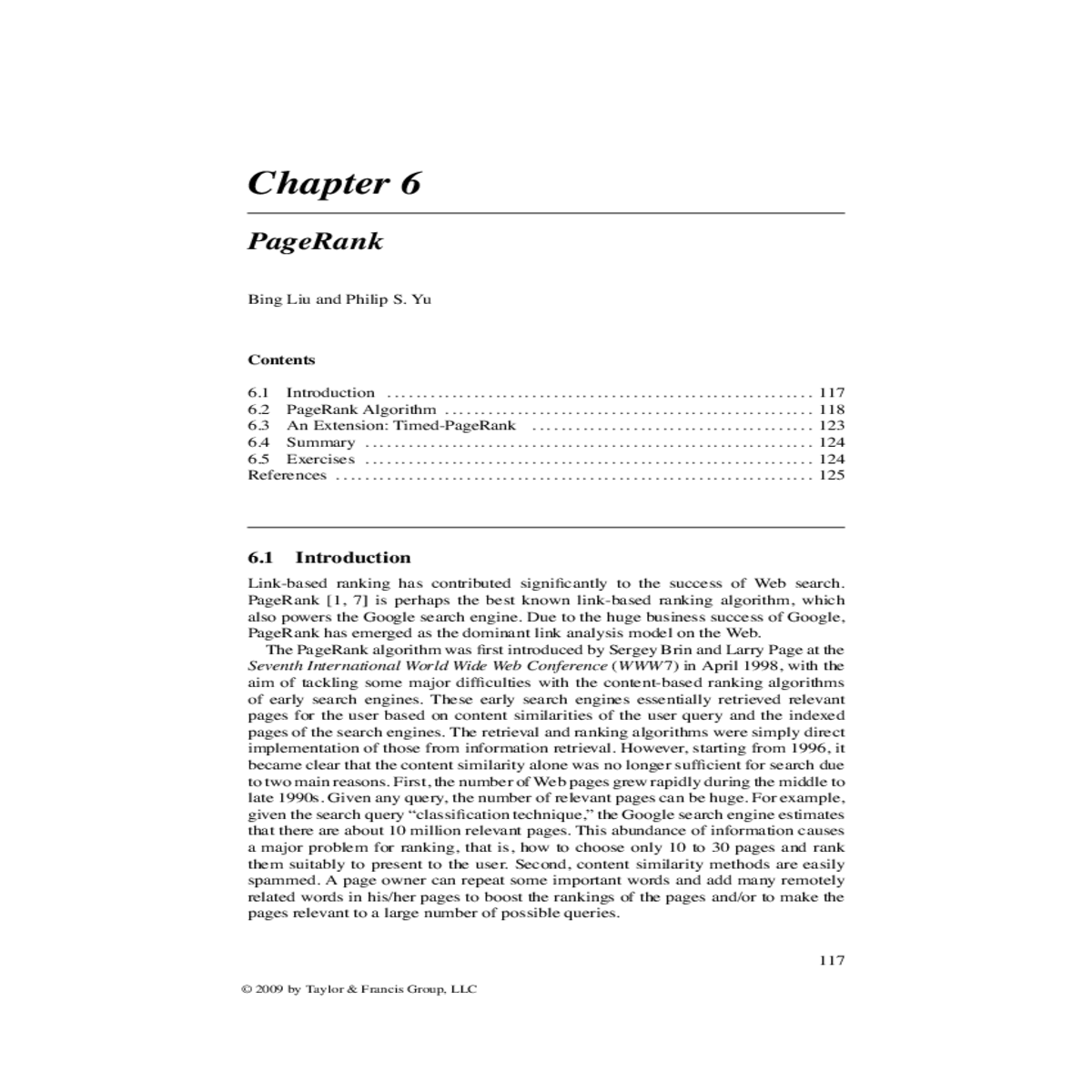 the pagerank citation ranking bringing order the w