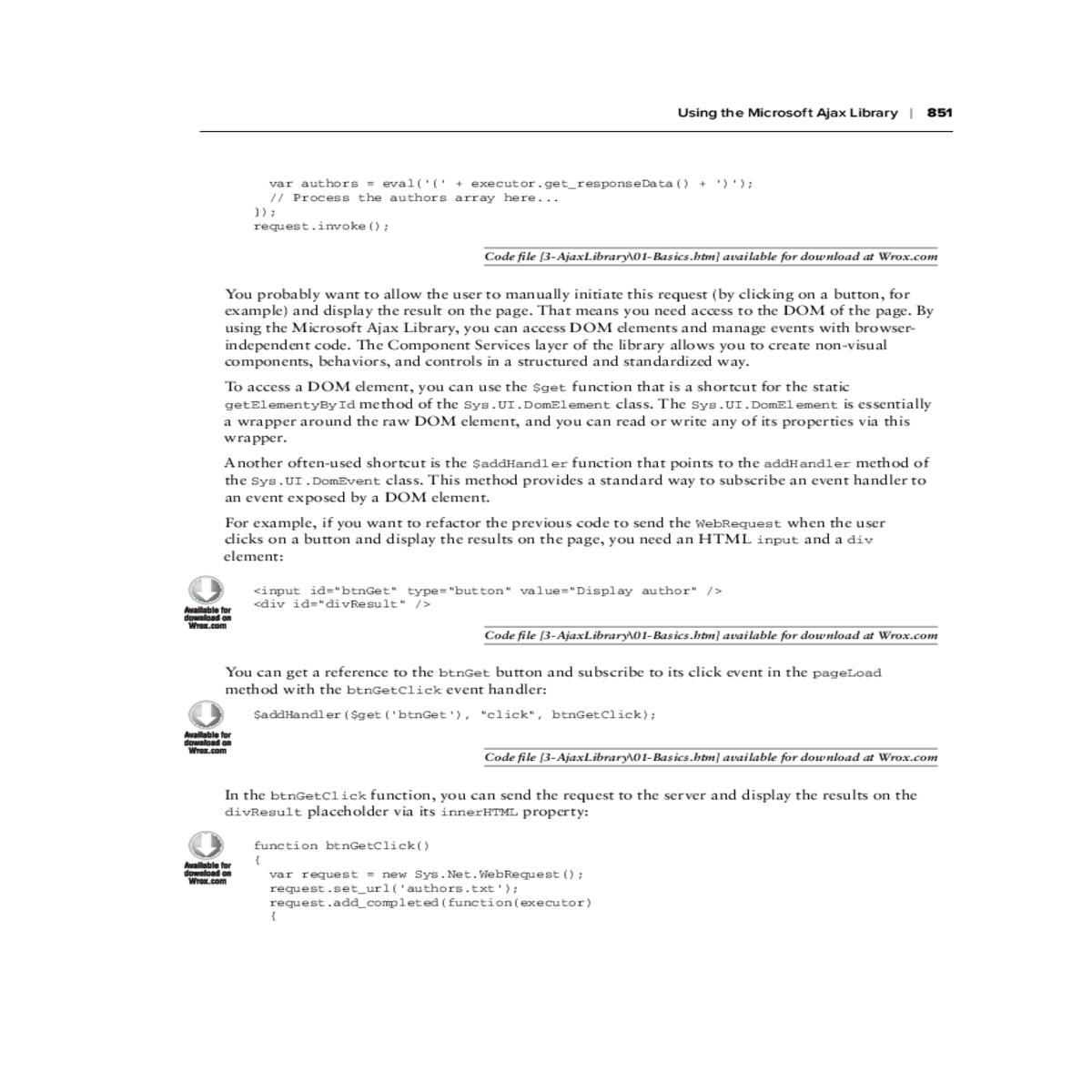 you had manually call the sys method the bottom th