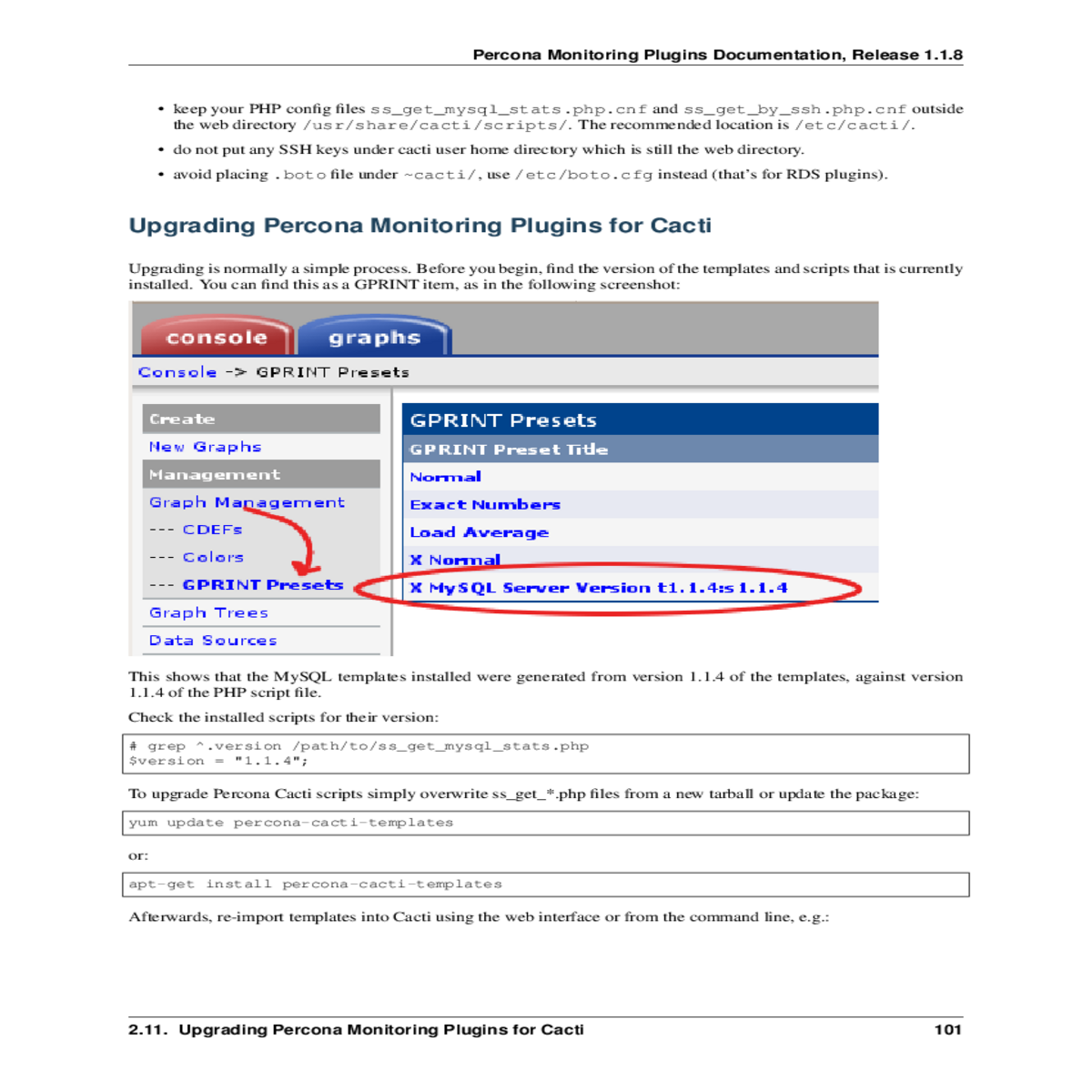 percona monitoring plugins documentation