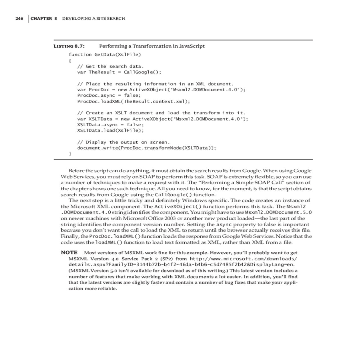 the next step loads the xslt file defined the xslf