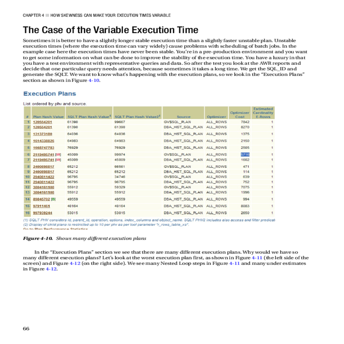 look the execution plans section shown figure figu