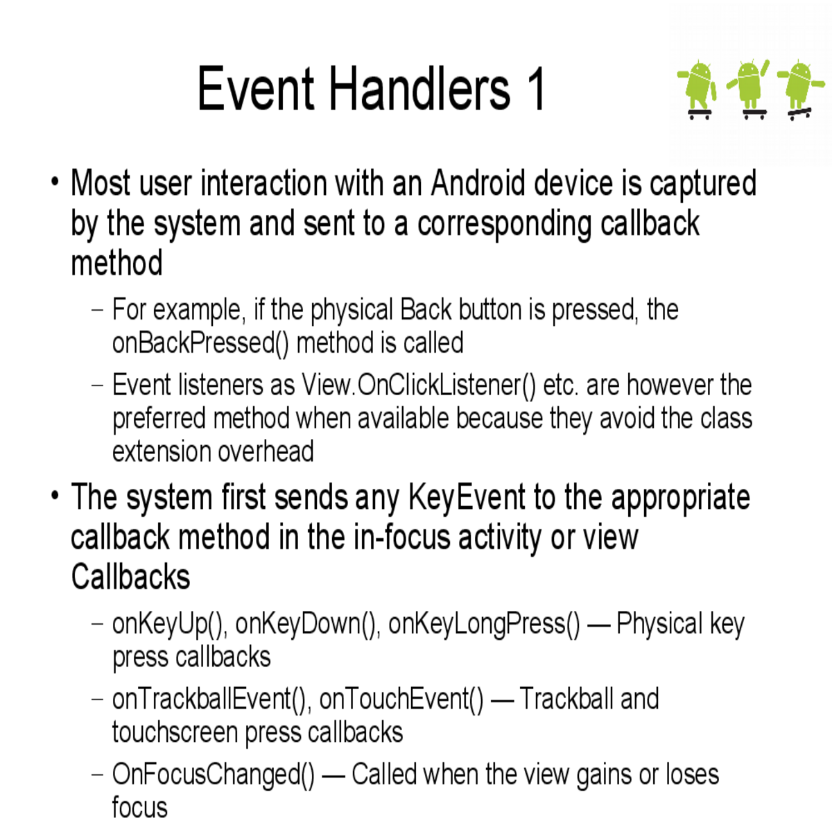 onkeylongpress physical key press callbacks ontrac