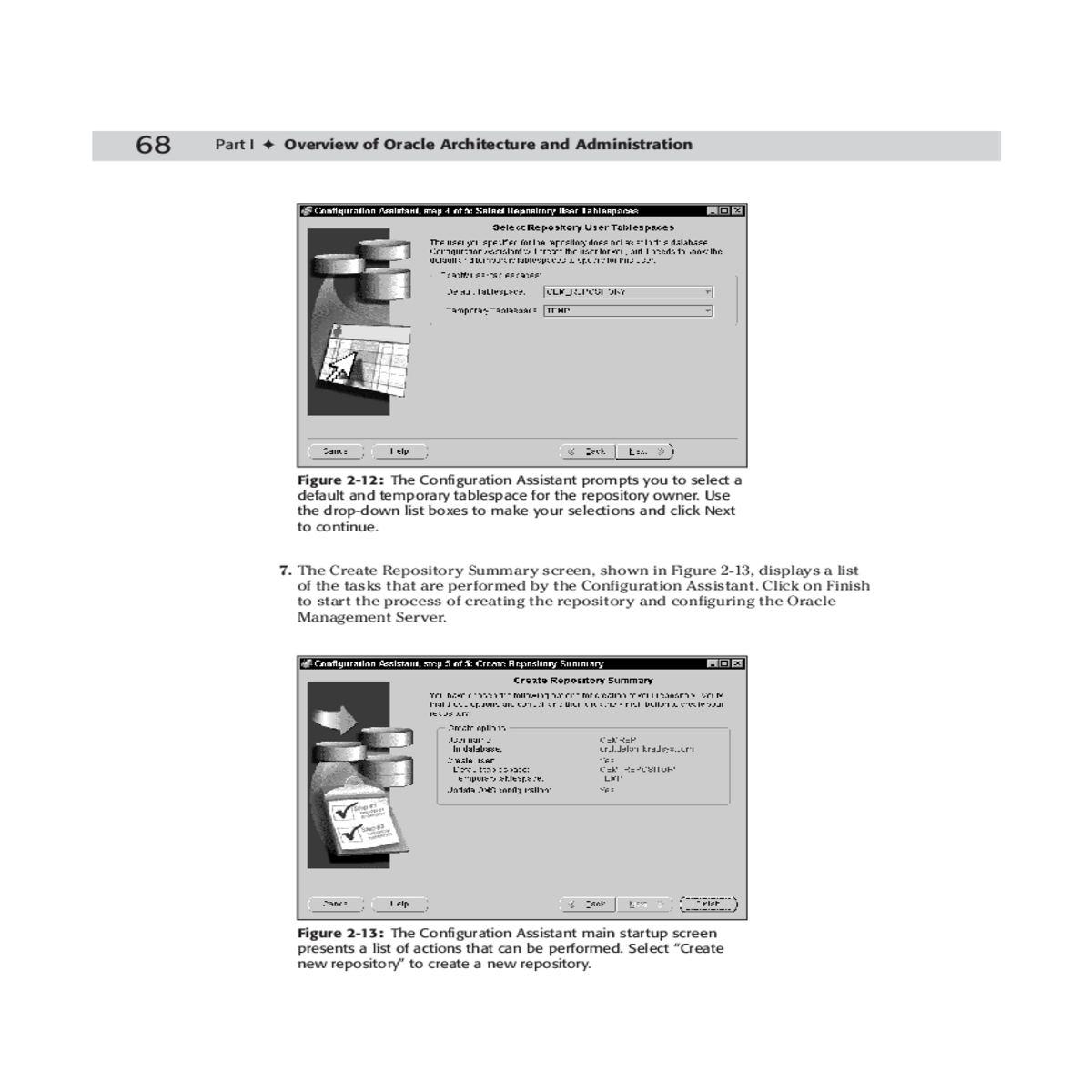 the create repository summary screen