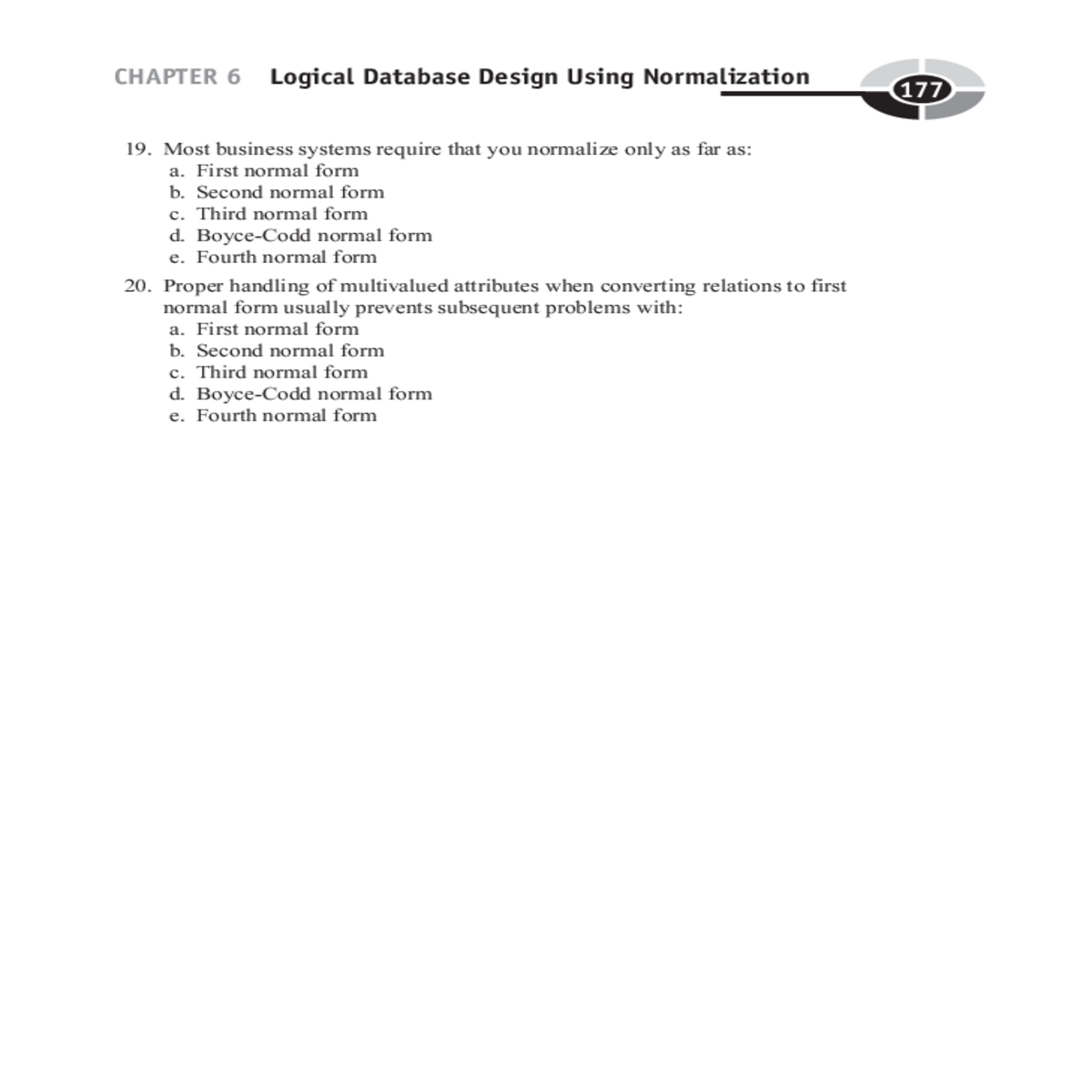 logical database design using normalization