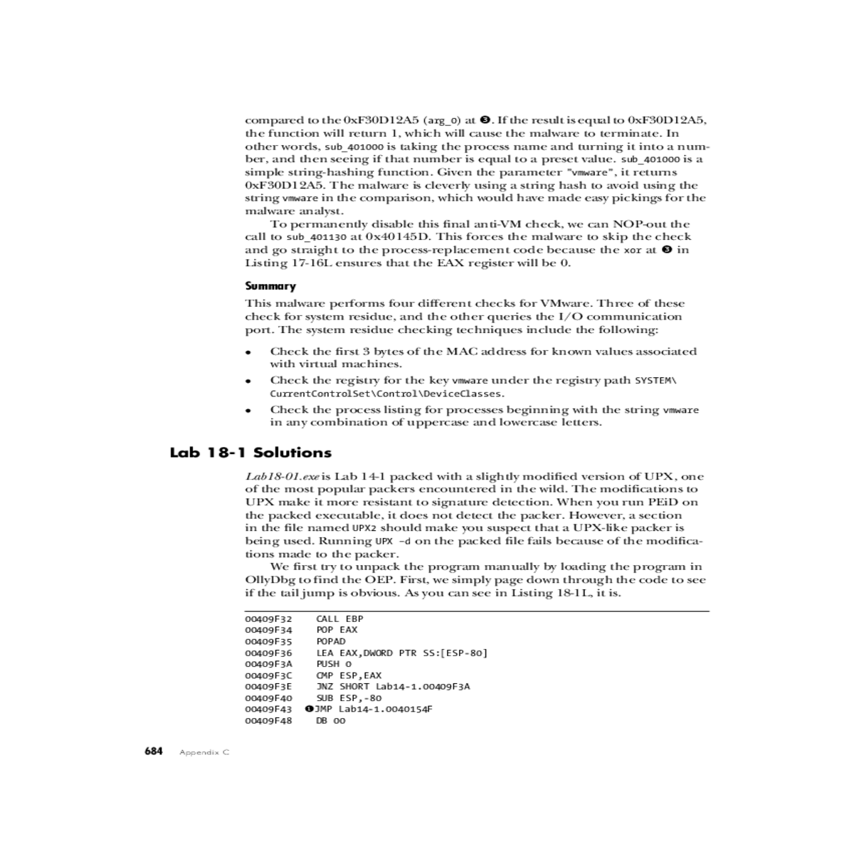set breakpoint the tail jump and resume execution 
