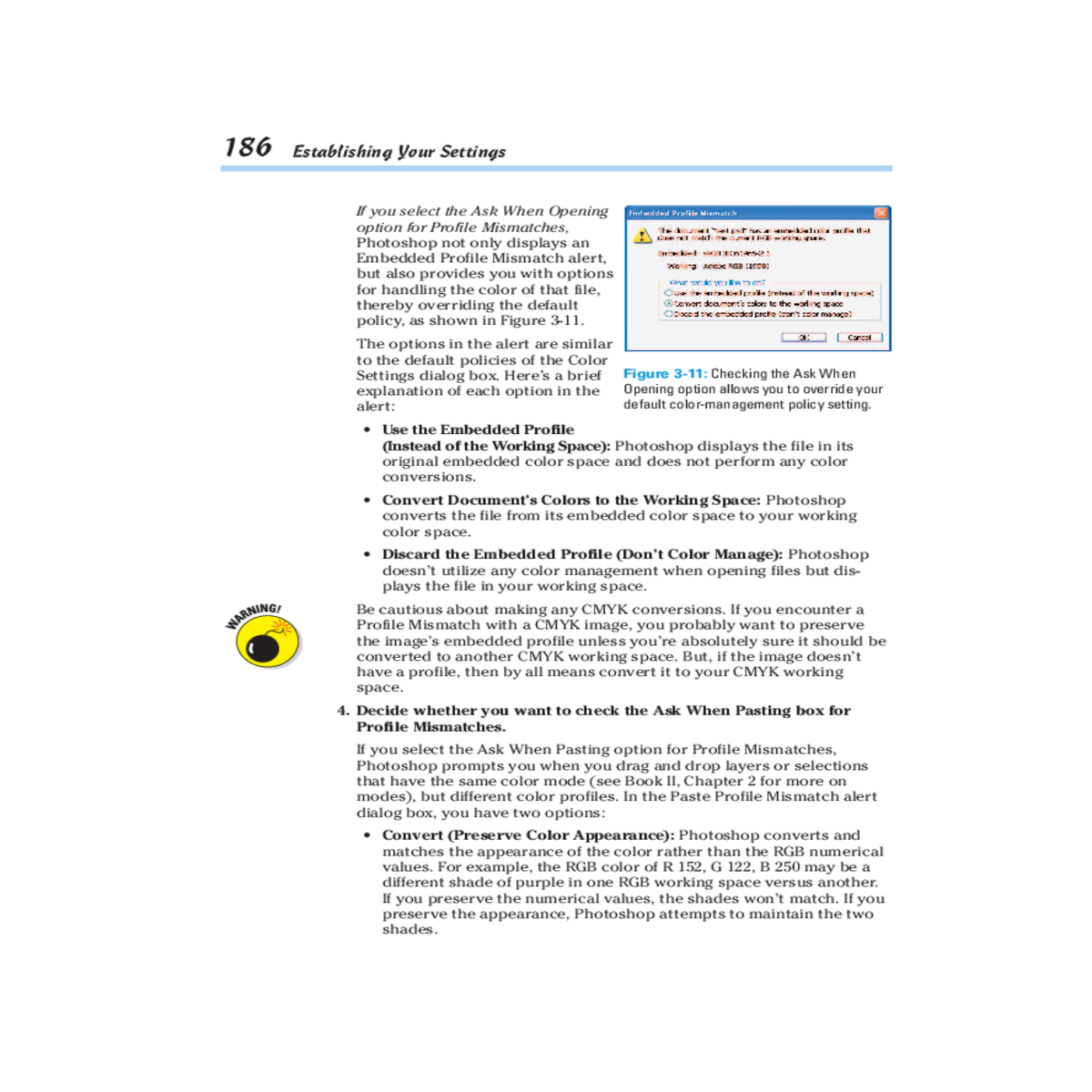youre done working the color settings dialog box