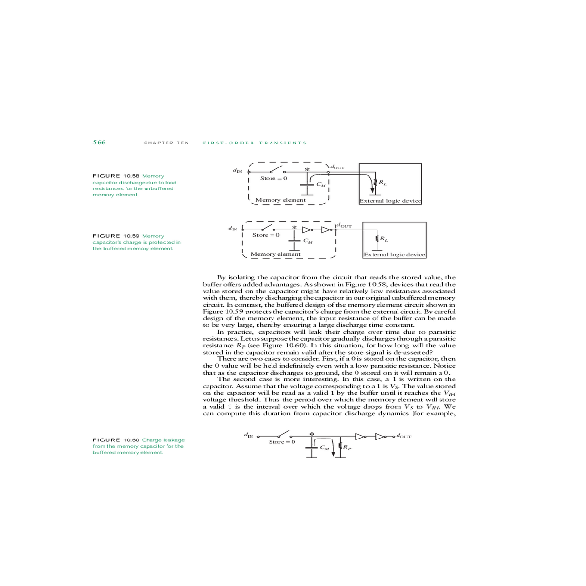 when the output the memory element logical