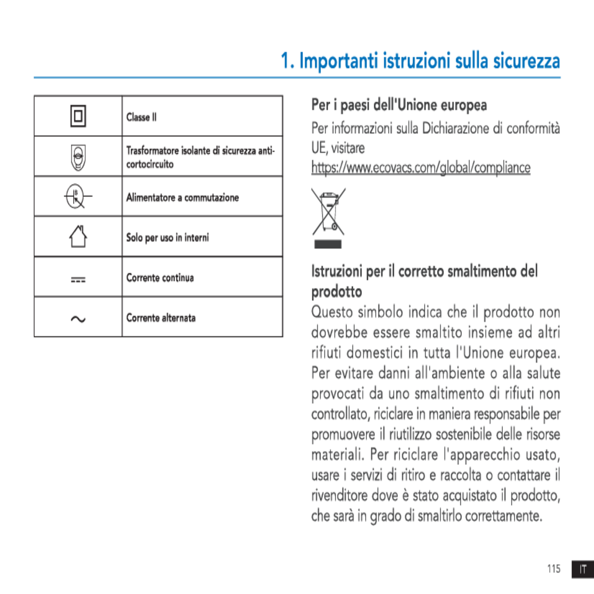 Ecovacs Deebot Ozmo 920  Manuale UtentePart58pdf