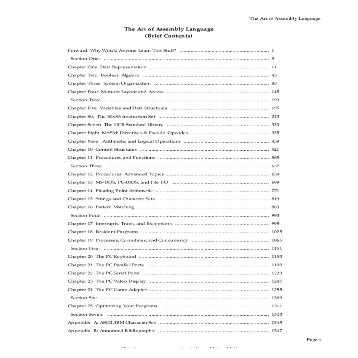interrupt structure and interrupt service routines