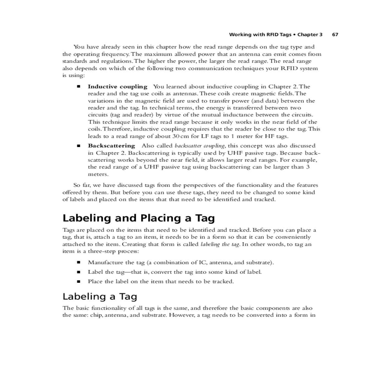 inductive coupling requires that the reader close 