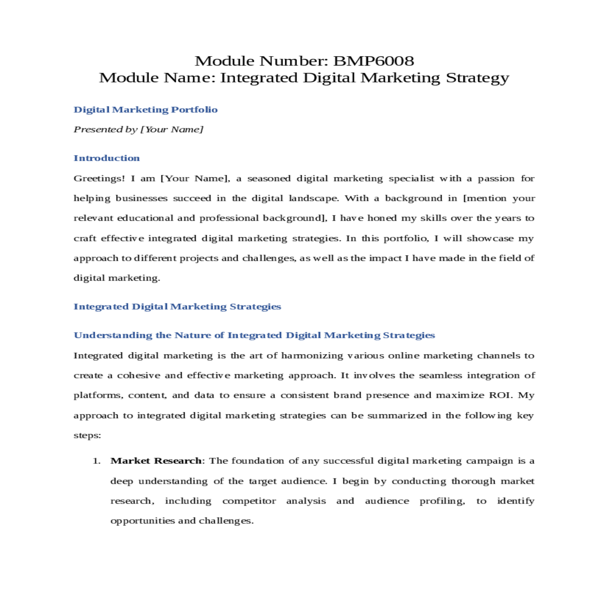 understanding the nature of integrated digital mar