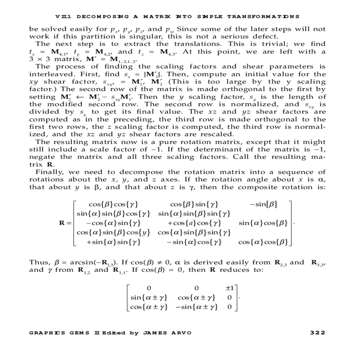 negate the matrix and all three scaling factors